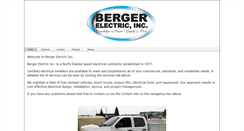 Desktop Screenshot of bergerelectricinc.com